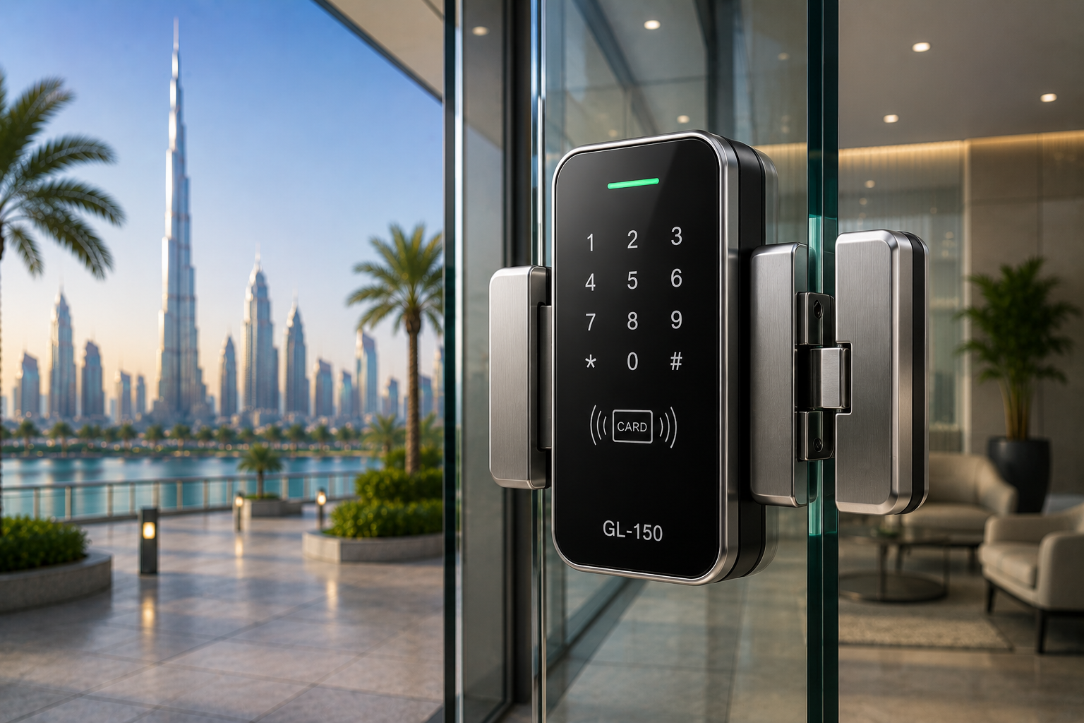 Glass Door Smart Lock GL-150